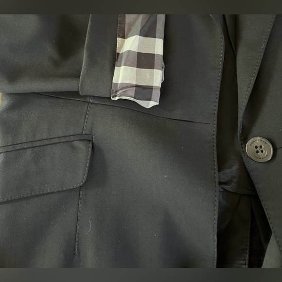 Burberry London Wool Blazer Fitted Black US 8 - Picture 11 of 11